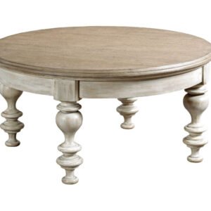 American Drew Litchfield Blakeney Round Coffee Table in Driftwood