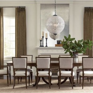 American Drew Vantage Randolph Rectangular Dining Table in Brown